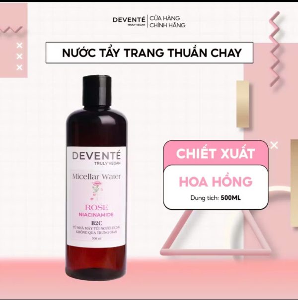Combo Nước Tẩy Trang Thuần Chay DEVENTE 500ML & Toner Cân Bằng Da DEVENTE 310ML - Ảnh 5