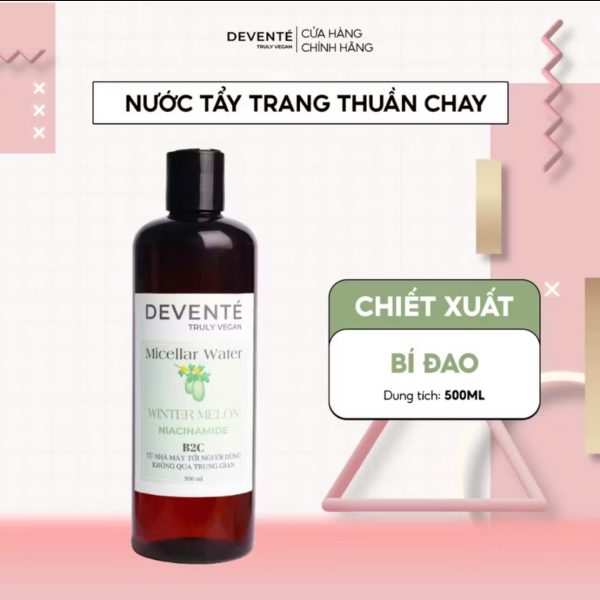 Combo Nước Tẩy Trang Thuần Chay DEVENTE 500ML & Toner Cân Bằng Da DEVENTE 310ML - Ảnh 3