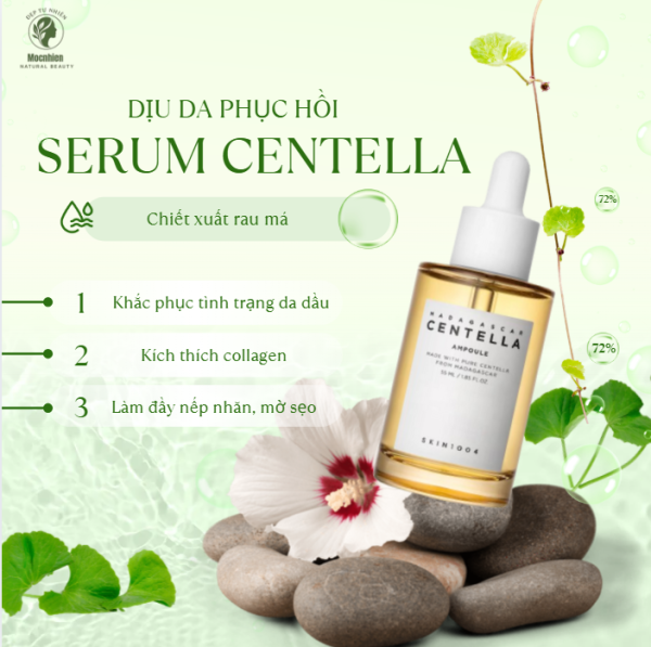 Tinh chấ́t rau má dịu da phục hồi SKIN1004 Madagascar Centella Ampoule Serum 100ml