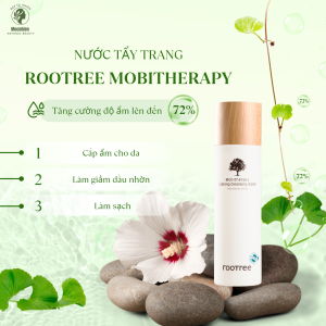 Nước tẩy trang Thuần chay ROOTREE Mobitherapy Calming làm dịu da cho da nhạy cảm 250ml