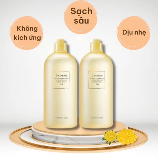 Nước tẩy trang hoa cúc LUCENBASE làm sạch, cấp ẩm, dịu da - Ảnh 2