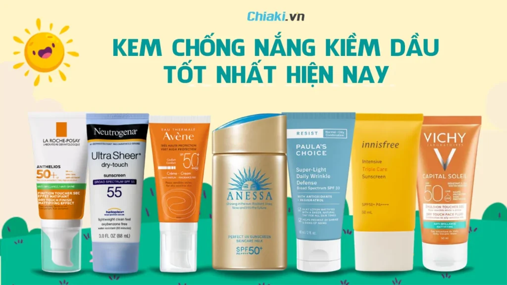 kem chống nắng kiềm dầu
