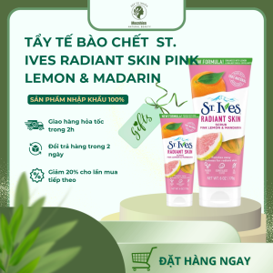 Tẩy tế bào chết  ST. IVES RADIANT SKIN PINK LEMON & MADARIN