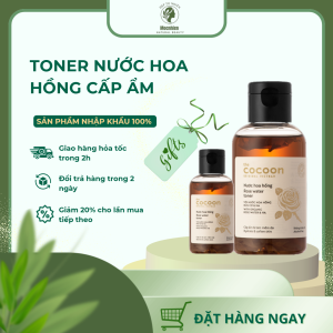 TONER NƯỚC HOA HỒNG CẤP ẨM, MỀM DA 90ML