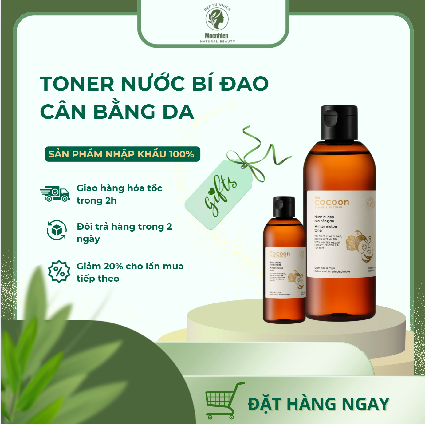 TONER NƯỚC BÍ ĐAO CÂN BẰNG DA 310ML