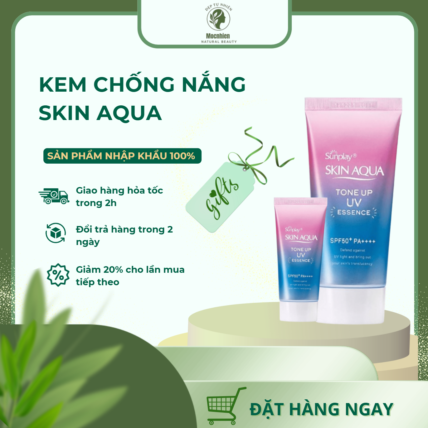 Kem Chống Nắng Skin Aqua Tone Up 80g