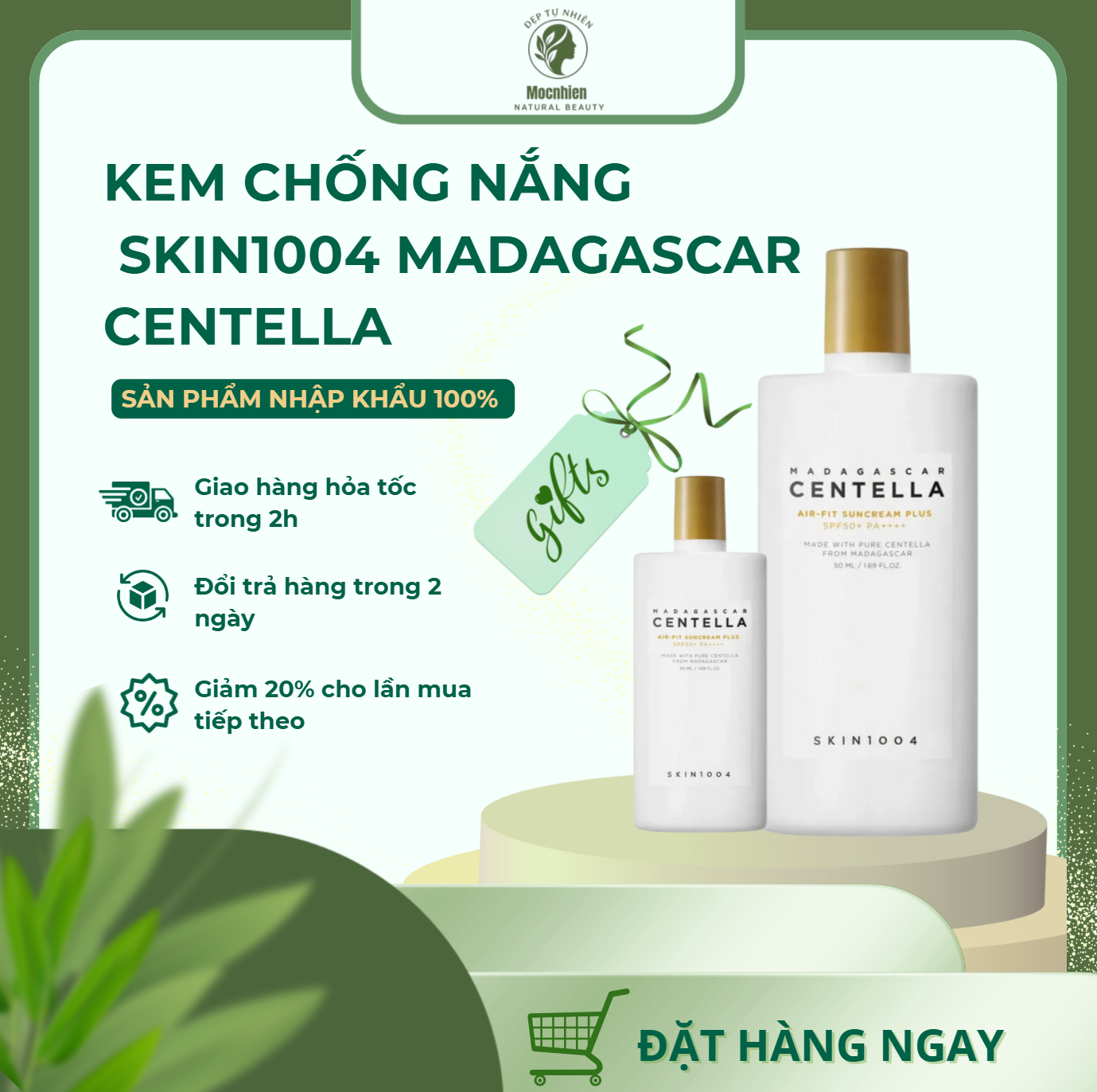 Kem chống nắng Skin1004 Madagascar Centella