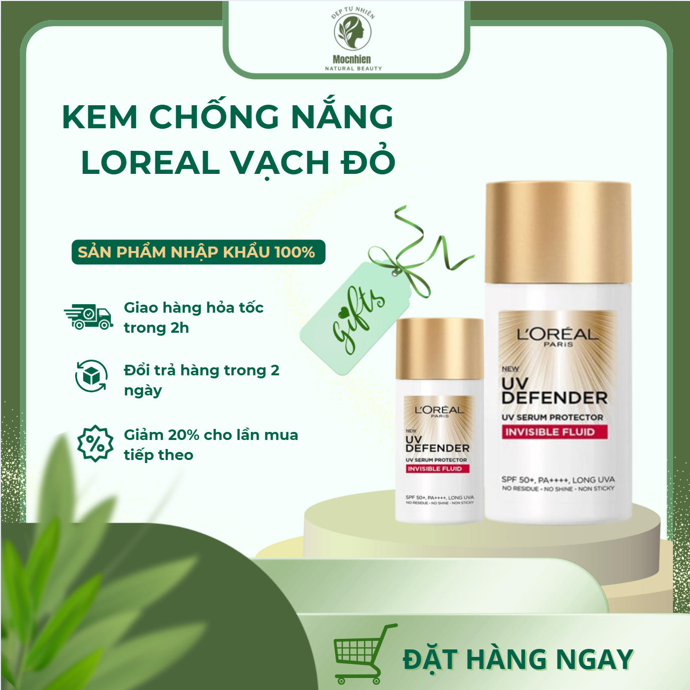 Kem chống nắng loreal vạch đỏ kiềm dầu 50g