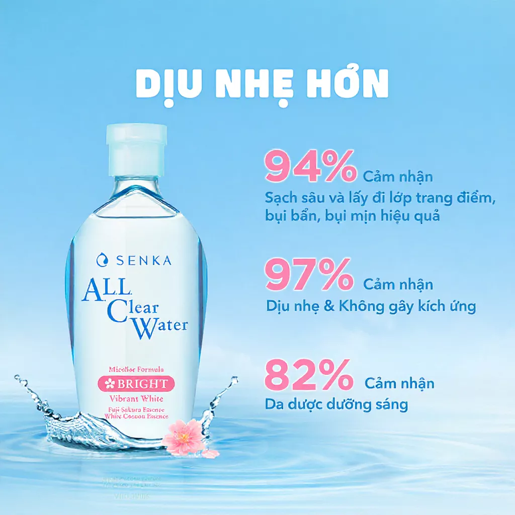 Nước tẩy trang Micellar Dưỡng Sáng Cấp ẩm 230ml - Ảnh 3